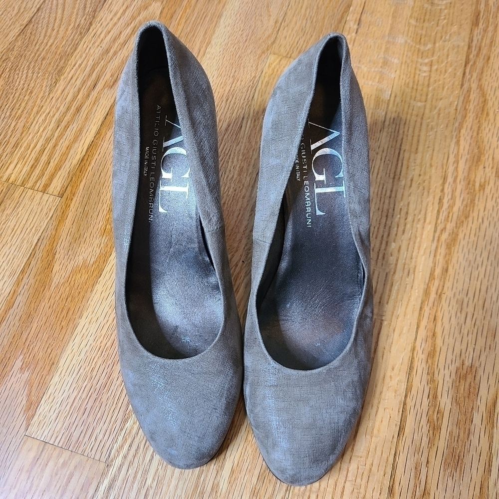 AGL Size 10 Slip On Cone Heeled Pumps - Picture 3 of 9